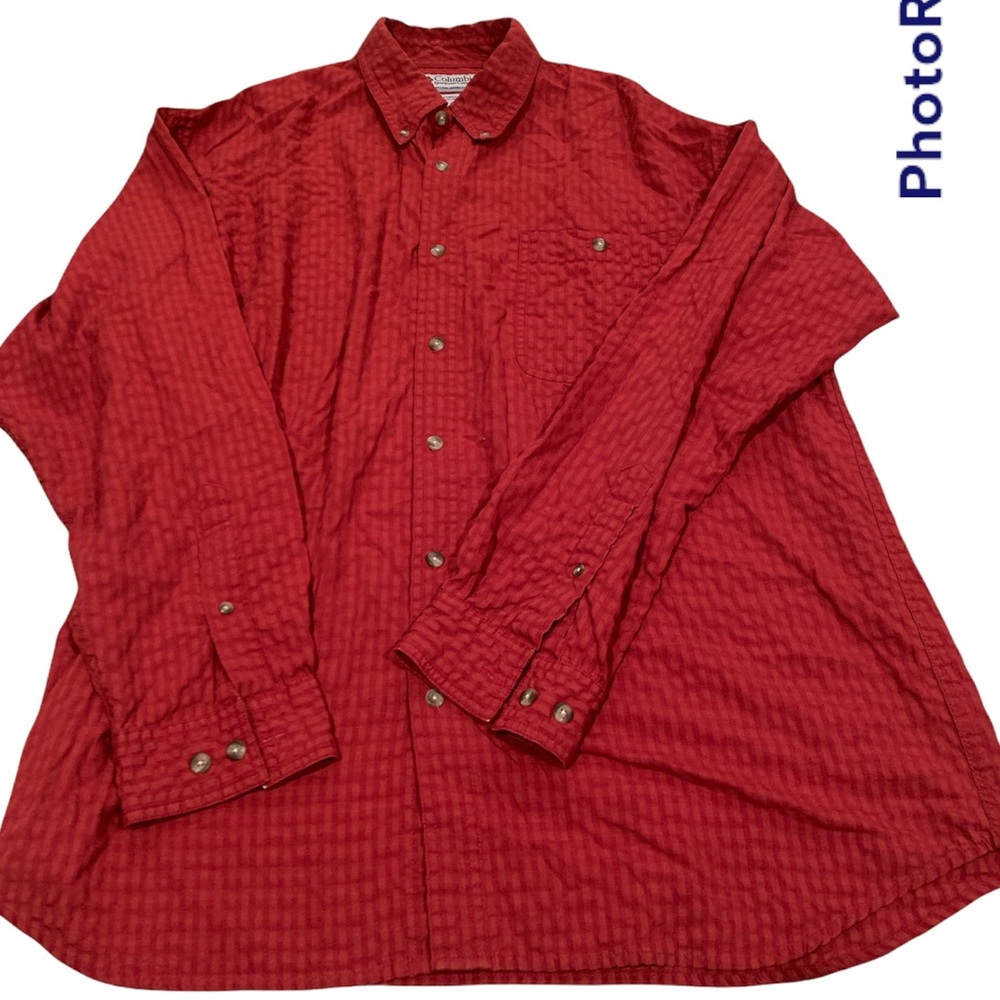 Columbia Red men’s long sleeve XL